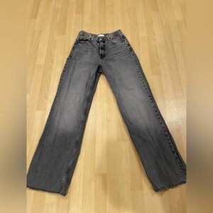 Zara Gray Women's Wide Leg Jeans